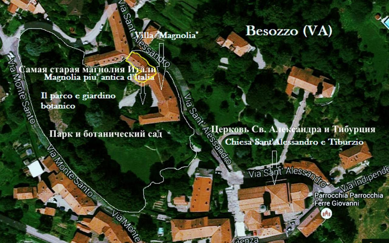 Villa Magnolia Lago Maggiore Besozzo Exteriör bild